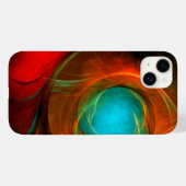Blue Eye Moderne Abstrakte Kunst Cooles Muster #16 Case-Mate iPhone Hülle (Rückseite (Horizontal))