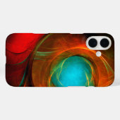 Blue Eye Moderne Abstrakte Kunst Cooles Muster #16 Case-Mate iPhone Hülle (Rückseite (Horizontal))