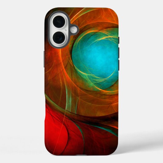 Blue Eye Moderne Abstrakte Kunst Cooles Muster #16 Case-Mate iPhone Hülle (Rückseite)