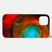 Blue Eye Moderne Abstrakte Kunst Cooles Muster #16 Case-Mate iPhone Hülle (Rückseite (Horizontal))