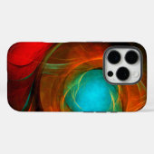 Blue Eye Moderne Abstrakte Kunst Cooles Muster #16 Case-Mate iPhone Hülle (Rückseite (Horizontal))