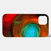 Blue Eye Moderne Abstrakte Kunst Cooles Muster #16 Case-Mate iPhone Hülle (Rückseite (Horizontal))