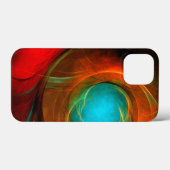 Blue Eye Moderne Abstrakte Kunst Cooles Muster #16 Case-Mate iPhone Hülle (Rückseite (Horizontal))