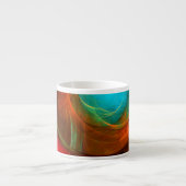 Blue Eye Moderne Abstrakte Kunst Cooles Muster #16 Espressotasse (Vorderseite)