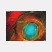 Blue Eye Moderne Abstrakte Kunst Cooles Muster #16 Fleecedecke (Vorderseite (Horizontal))