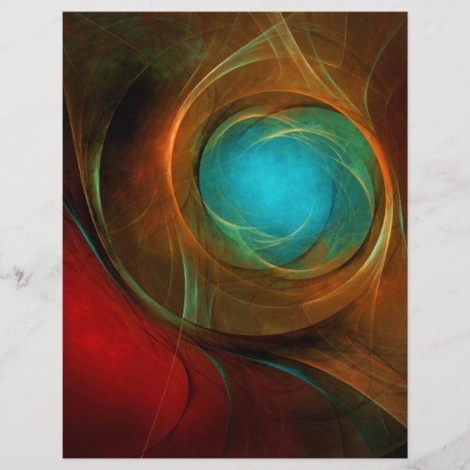 Blue Eye Moderne Abstrakte Kunst Cooles Muster #16 Flyer (Vorne)