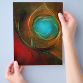 Blue Eye Moderne Abstrakte Kunst Cooles Muster #16 Flyer (Hand)