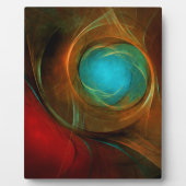 Blue Eye Moderne Abstrakte Kunst Cooles Muster #16 Fotoplatte (Vorderseite)