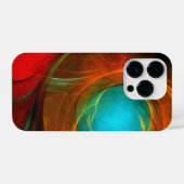 Blue Eye Moderne Abstrakte Kunst Cooles Muster #16 iPhone Hülle (Rückseite (Horizontal))