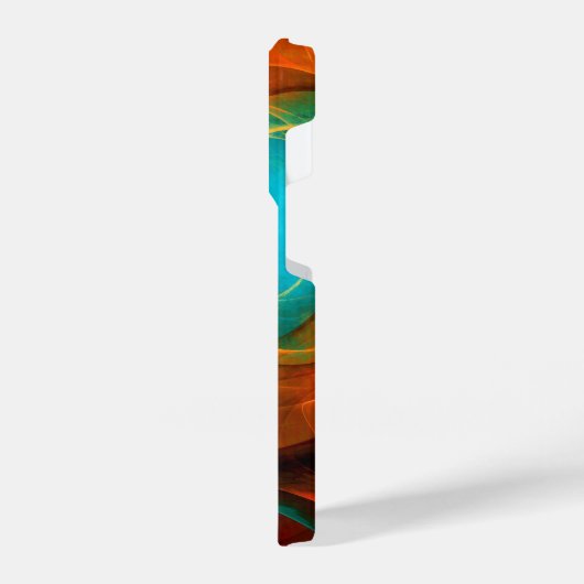 Blue Eye Moderne Abstrakte Kunst Cooles Muster #16 iPhone Hülle (Linke Seite)