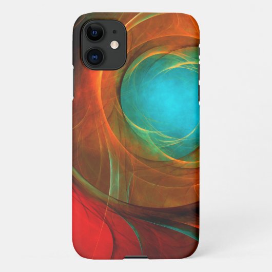 Blue Eye Moderne Abstrakte Kunst Cooles Muster #16 iPhone Hülle (Rückseite)