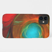 Blue Eye Moderne Abstrakte Kunst Cooles Muster #16 iPhone Hülle (Rückseite (Horizontal))