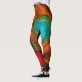 Blue Eye Moderne Abstrakte Kunst Cooles Muster #16 Leggings (Links)