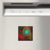 Blue Eye Moderne Abstrakte Kunst Cooles Muster #16 Magnet (In Situ (Geschirrspüler))
