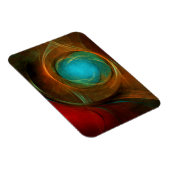 Blue Eye Moderne Abstrakte Kunst Cooles Muster #16 Magnet (Rechte Seite)