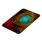 Blue Eye Moderne Abstrakte Kunst Cooles Muster #16 Magnet (Linke Seite)