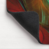Blue Eye Moderne Abstrakte Kunst Cooles Muster #16 Mousepad (Ecke)