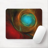 Blue Eye Moderne Abstrakte Kunst Cooles Muster #16 Mousepad (Mit Mouse)
