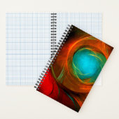 Blue Eye Moderne Abstrakte Kunst Cooles Muster #16 Notizblock (Innen)
