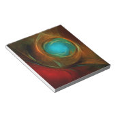 Blue Eye Moderne Abstrakte Kunst Cooles Muster #16 Notizblock (angewinkelt)