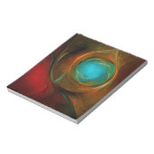 Blue Eye Moderne Abstrakte Kunst Cooles Muster #16 Notizblock (Rotiert)