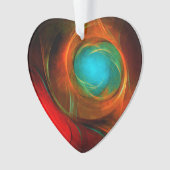 Blue Eye Moderne Abstrakte Kunst Cooles Muster #16 Ornament (Vorderseite)