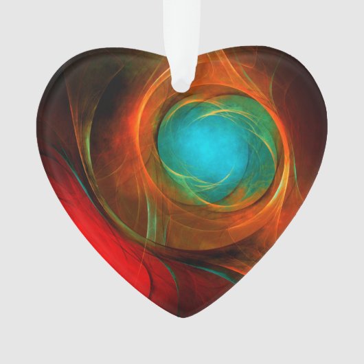 Blue Eye Moderne Abstrakte Kunst Cooles Muster #16 Ornament (Vorderseite)