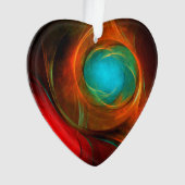 Blue Eye Moderne Abstrakte Kunst Cooles Muster #16 Ornament (Vorderseite)