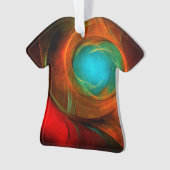 Blue Eye Moderne Abstrakte Kunst Cooles Muster #16 Ornament (Vorderseite)
