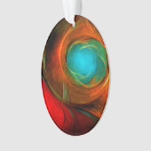 Blue Eye Moderne Abstrakte Kunst Cooles Muster #16 Ornament (Vorderseite)
