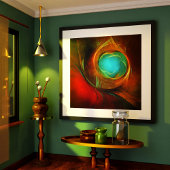 Blue Eye Moderne Abstrakte Kunst Cooles Muster #16 Poster