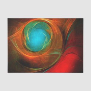 Blue Eye Moderne Abstrakte Kunst Cooles Muster #16 Seidenpapier