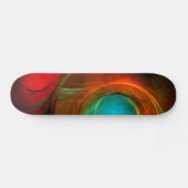 Blue Eye Moderne Abstrakte Kunst Cooles Muster #16 Skateboard (Horizontal)