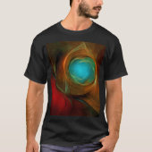 Blue Eye Moderne Abstrakte Kunst Cooles Muster #16 T-Shirt (Vorderseite)