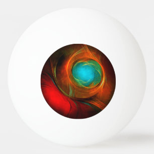 Blue Eye Moderne Abstrakte Kunst Cooles Muster #16 Tischtennisball