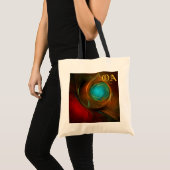 Blue Eye Moderne Abstrakte Kunst Cooles Muster #16 Tragetasche (Vorderseite (Produkt))