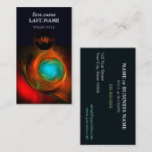 Blue Eye Moderne Abstrakte Kunst Cooles Muster #16 Visitenkarte (Vorne/Hinten)