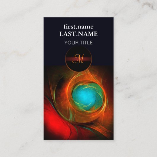 Blue Eye Moderne Abstrakte Kunst Cooles Muster #16 Visitenkarte (Vorderseite)
