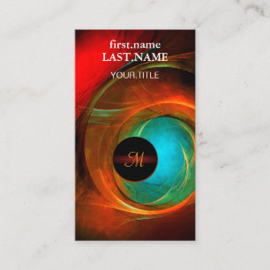 Blue Eye Moderne Abstrakte Kunst Cooles Muster #16 Visitenkarte