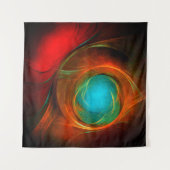 Blue Eye Moderne Abstrakte Kunst Cooles Muster #16 Wandteppich (Vorderseite (Horizontal))