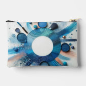 Blue Eye Shadow Makeup Design Accessory Pouch Zubehörtasche (Rückseite)