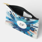 Blue Eye Shadow Makeup Design Accessory Pouch Zubehörtasche (Offen)