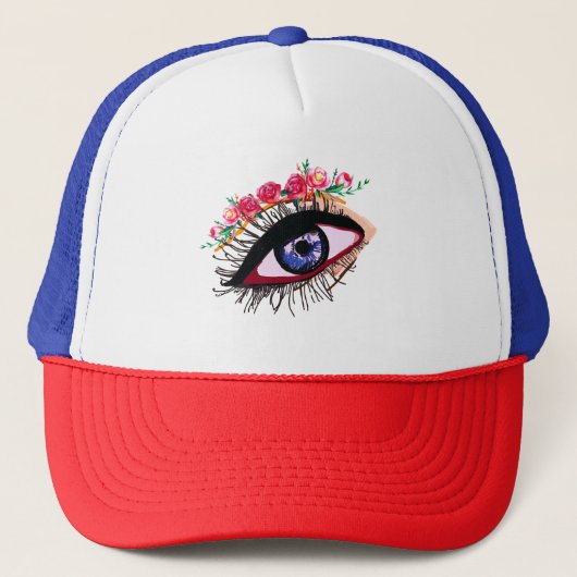 Blue Eye Trucker Hat Truckerkappe (Vorderseite)