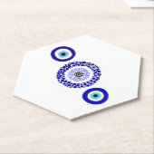 Blue Eye Untersetzer - Custom Hexagonal Design (angewinkelt)