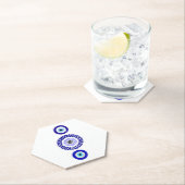 Blue Eye Untersetzer - Custom Hexagonal Design (Vor Ort)