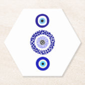 Blue Eye Untersetzer - Custom Hexagonal Design (Vorderseite)