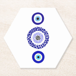 Blue Eye Untersetzer - Custom Hexagonal Design
