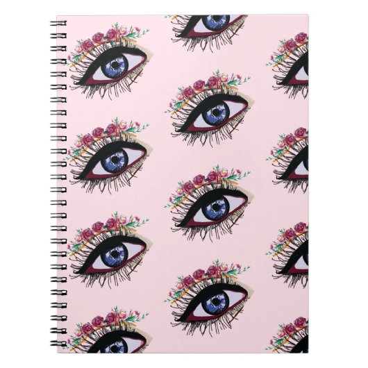 Blue Eye, Vision Spiral Notebook Notizblock (Vorderseite)