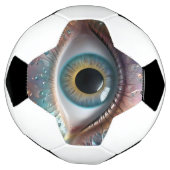 Blue Eyeball Fraktal Art Fußball (Gedreht)