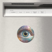 Blue Eyeball Fraktal Art Magnet (In Situ (Geschirrspüler))